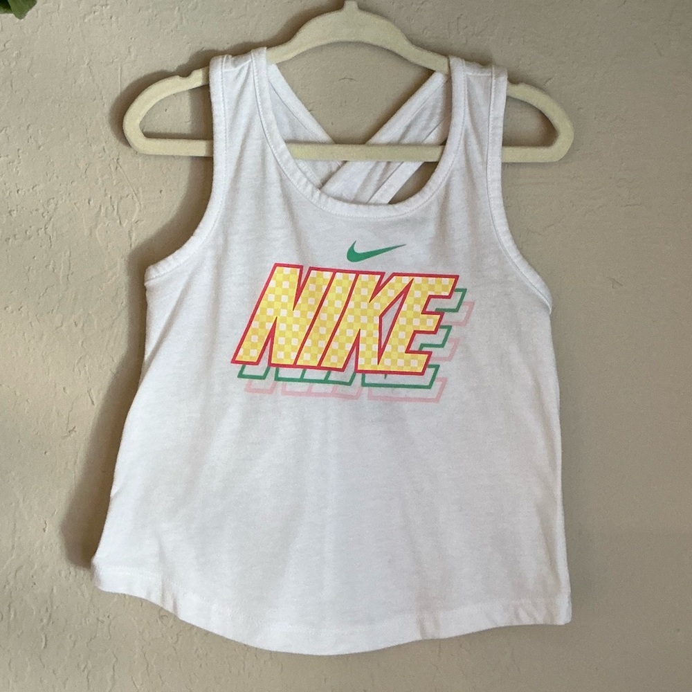 KIDS: Nike Tank Top in Yellow Letters - Picture 2 of 5